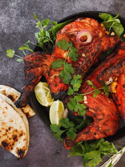 Pollo Tandoori con Pane Naan